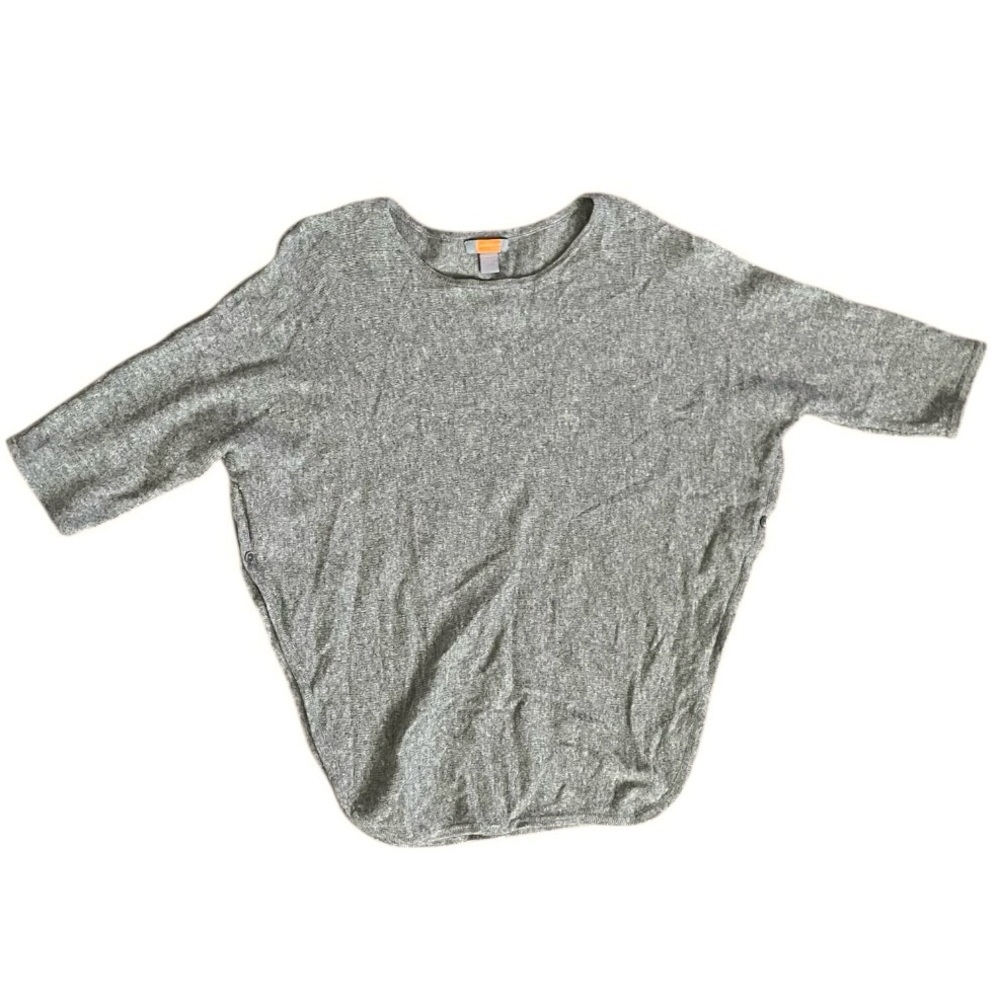 Cashmere Sweater Craft Cutter Recycle Upcycle size Small Just Cashmere gray